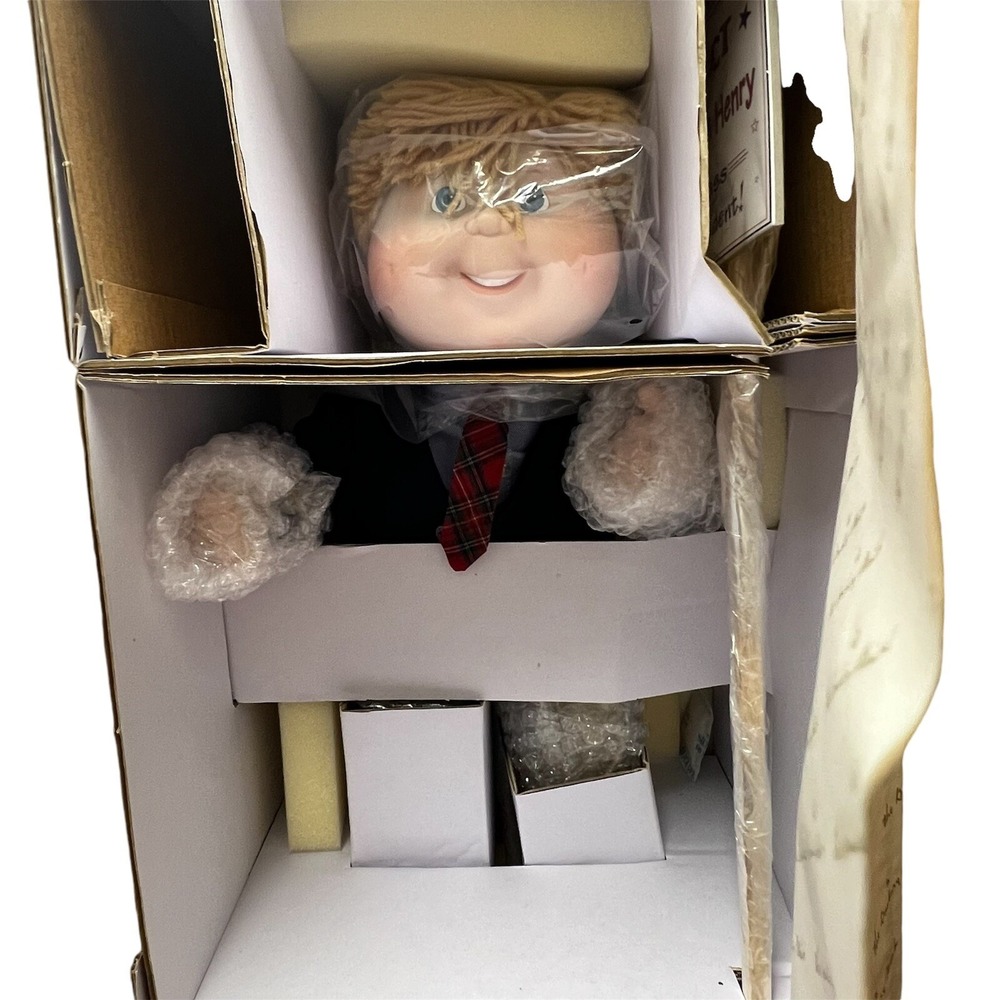 1997 Danbury Mint Cabbage Patch Kids Charles Henry Class‎ President Doll NIB 558